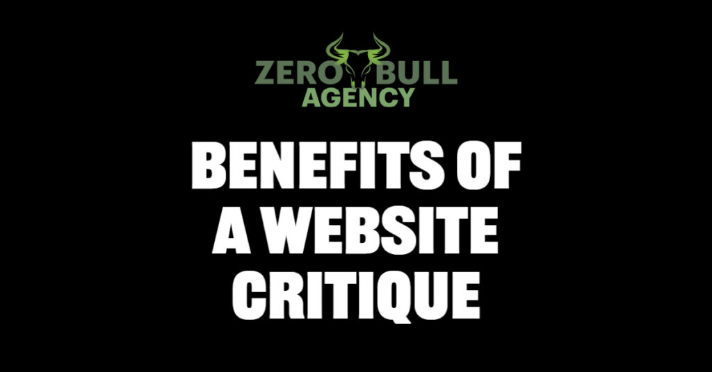 Benefits of a Website Critique