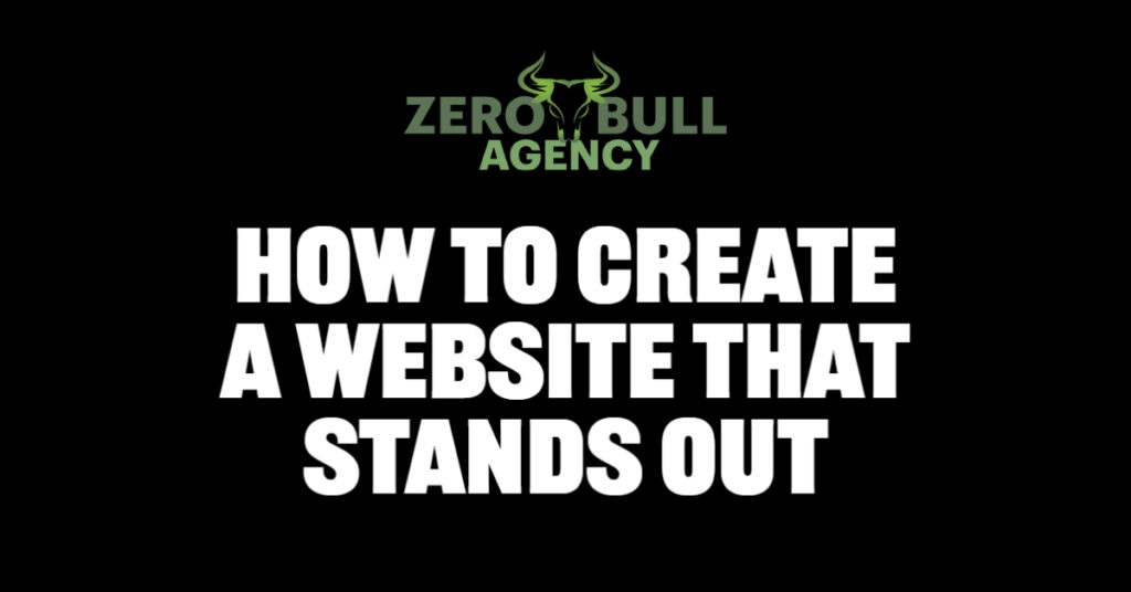 How to create a website that stands out