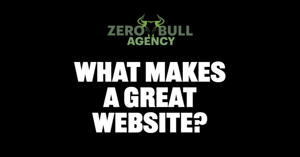 What makes a great website